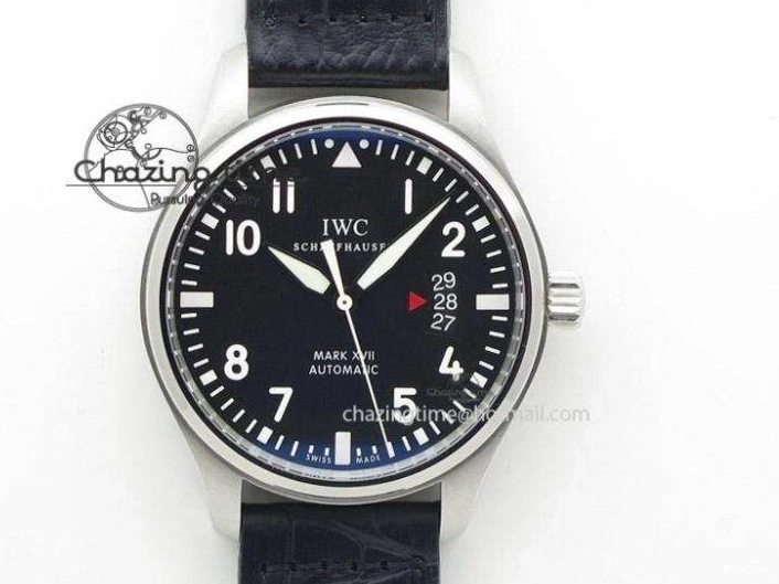 MIROTIME 0822 Portugieser Chrono  42 IW390403 ZF 1:1 Best Edition White Dial Blue Hand on Black Leather Strap A WellDesigned 7190